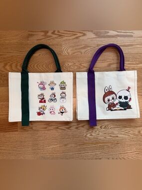 Labubu Tote Bags - Set of 2 (not popmart)